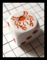 Dice : Dice - 6D - Koplow Rust and White Crab Gen Con Aug 2009